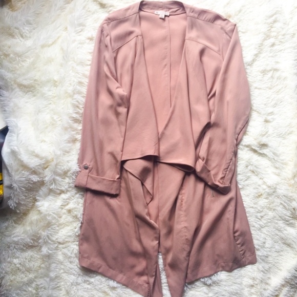 Eliane Rose Jackets & Blazers - Eliane Rose Pale Pink Duster XL